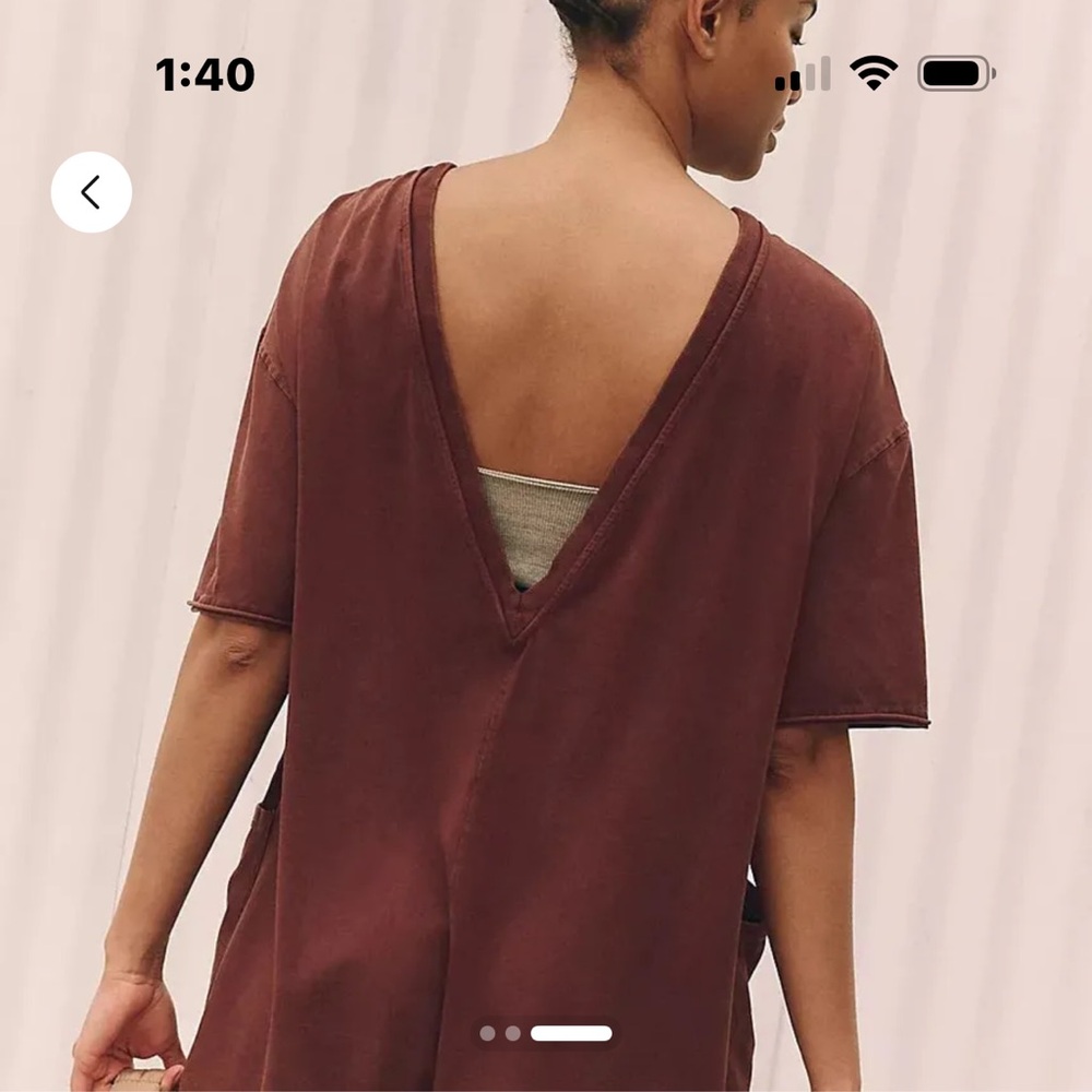 FP Movement Hot Shot Tee Romper. Size Xsmall - Picture 3 of 3